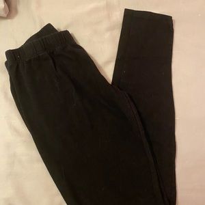 Solid Black Leggings Size M (7-9)